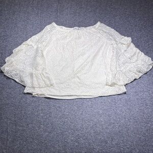 Fever Ivory Lace Off-Shoulder Blouse